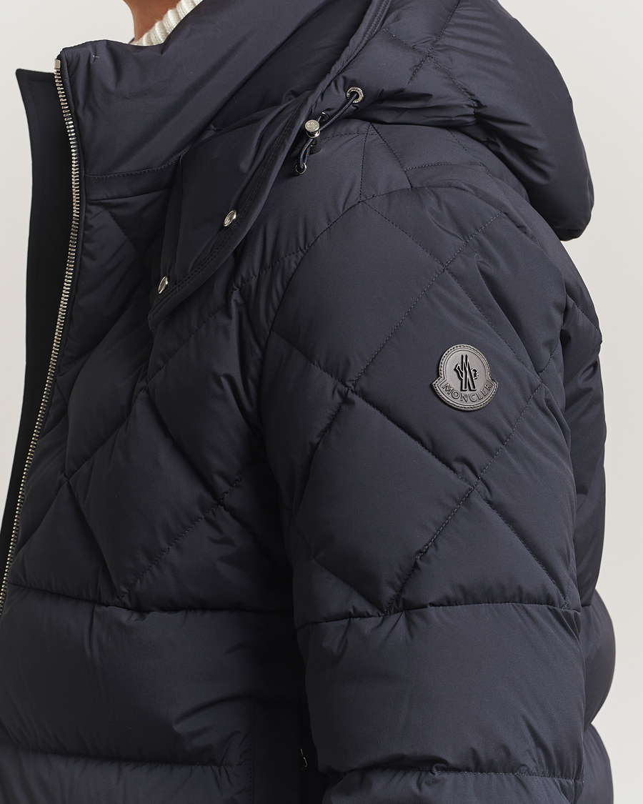 Herren | Jacken | Moncler | Cecaud Down Biker Jacket Navy