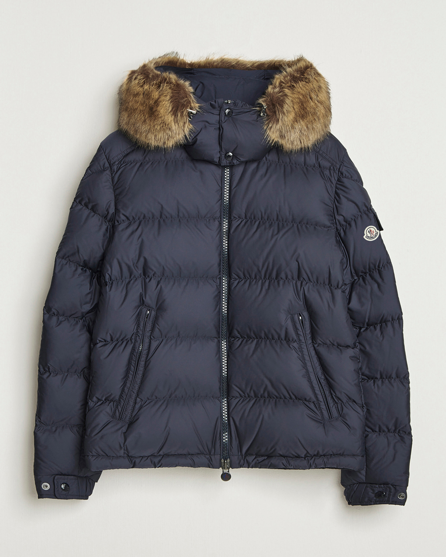 Herren | Jacken | Moncler | Maya Faux Fur Jacket Navy