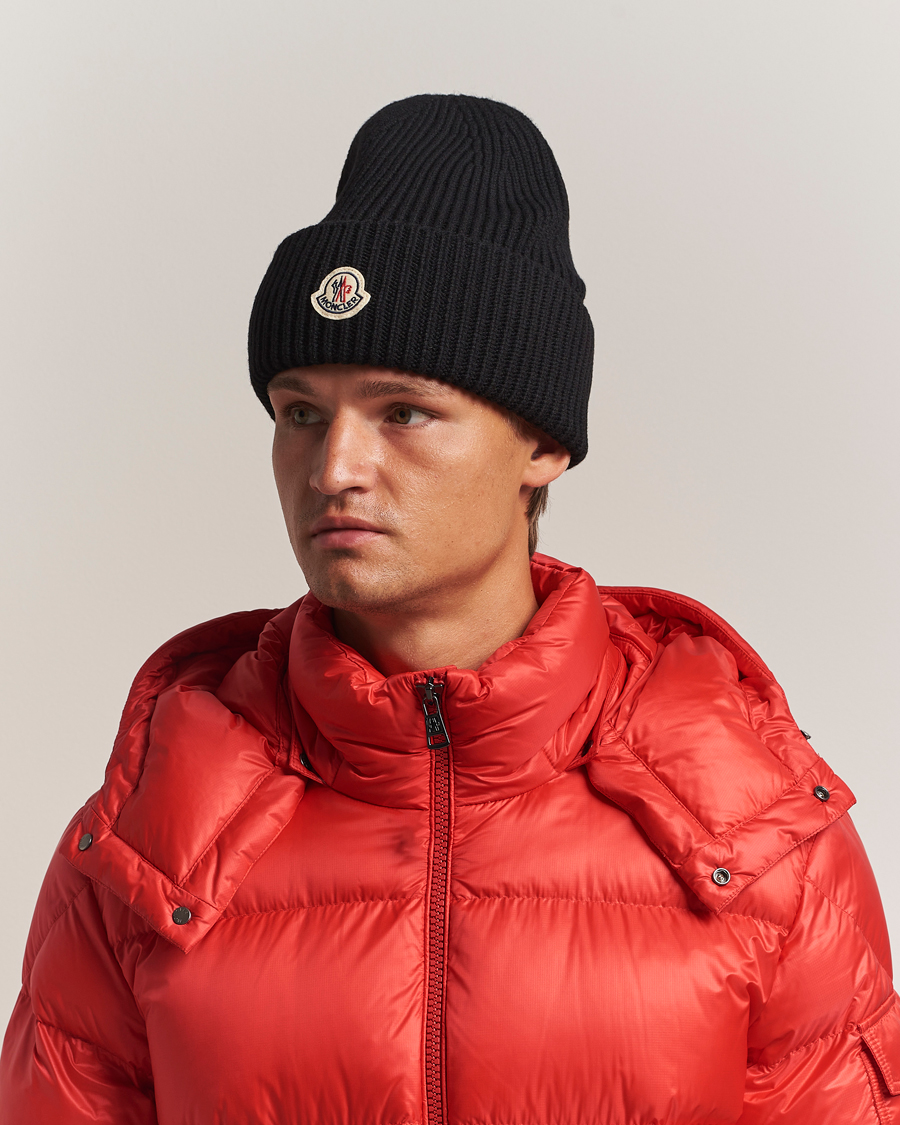 Herren | Moncler Cashmere Beanie Black | Moncler | Cashmere Beanie Black