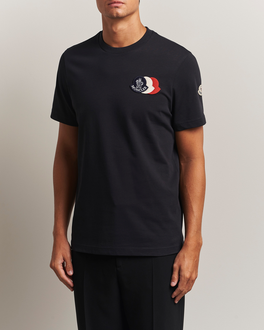 Herren | T-Shirts | Moncler | Patch Logo T-Shirt Navy