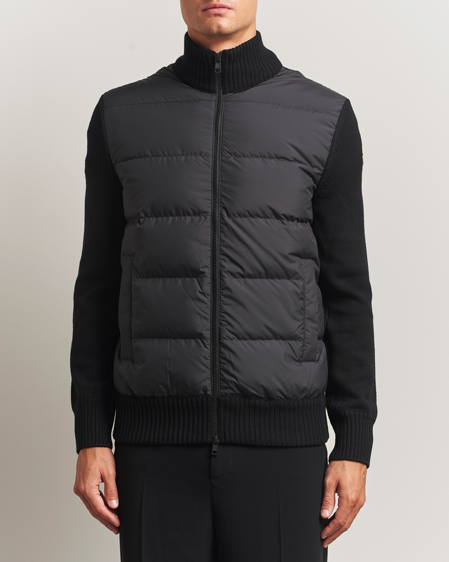 Herren | Pullover | Moncler | Padded Zip Cardigan Black