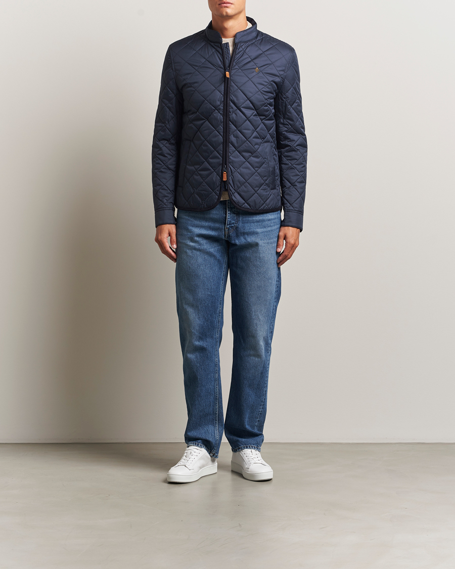 Herren | Jacken | Morris | Teddy Quilted Jacket Old Blue