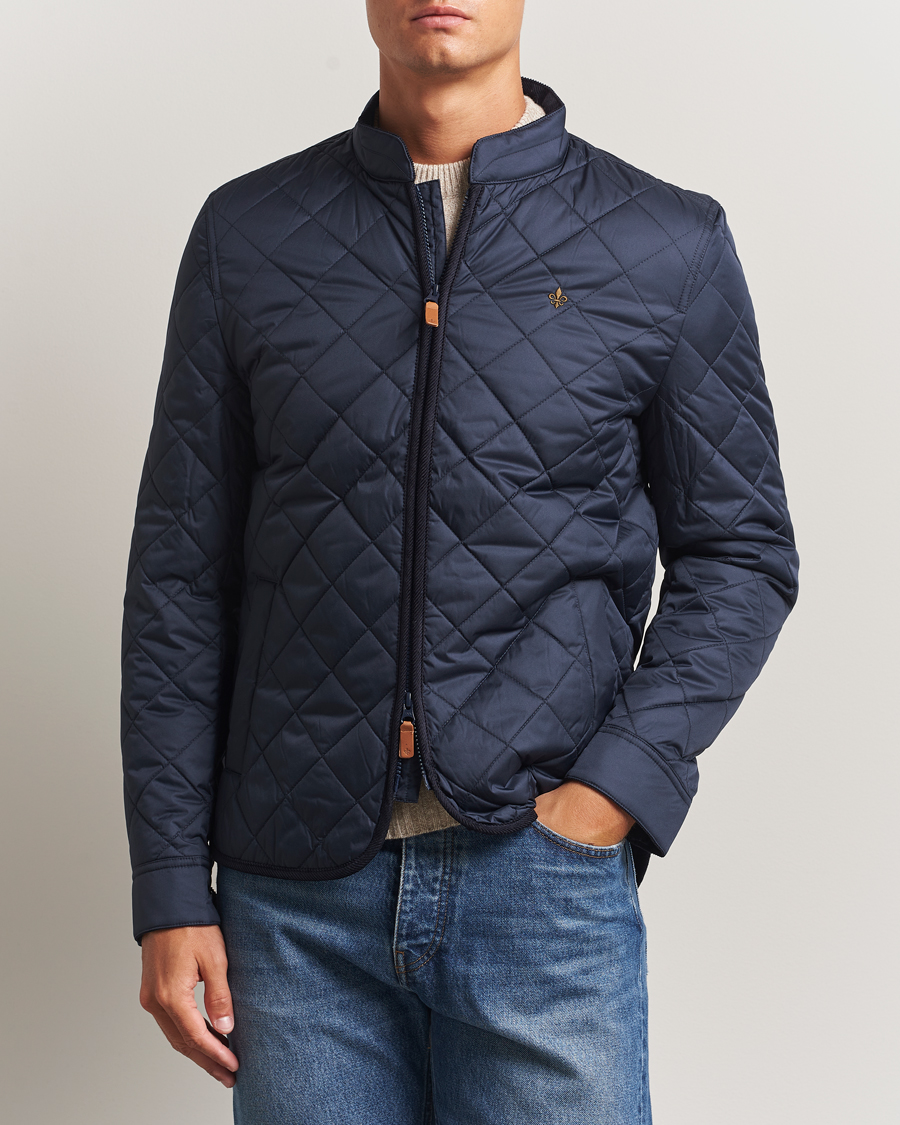 Herren | Jacken | Morris | Teddy Quilted Jacket Old Blue