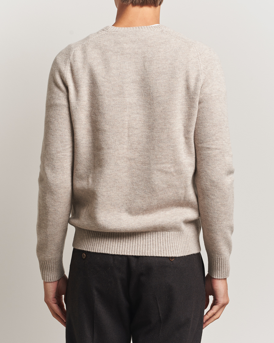 Herren | Pullover | Morris | Hertford Lambswool Merino Crew Neck Khaki
