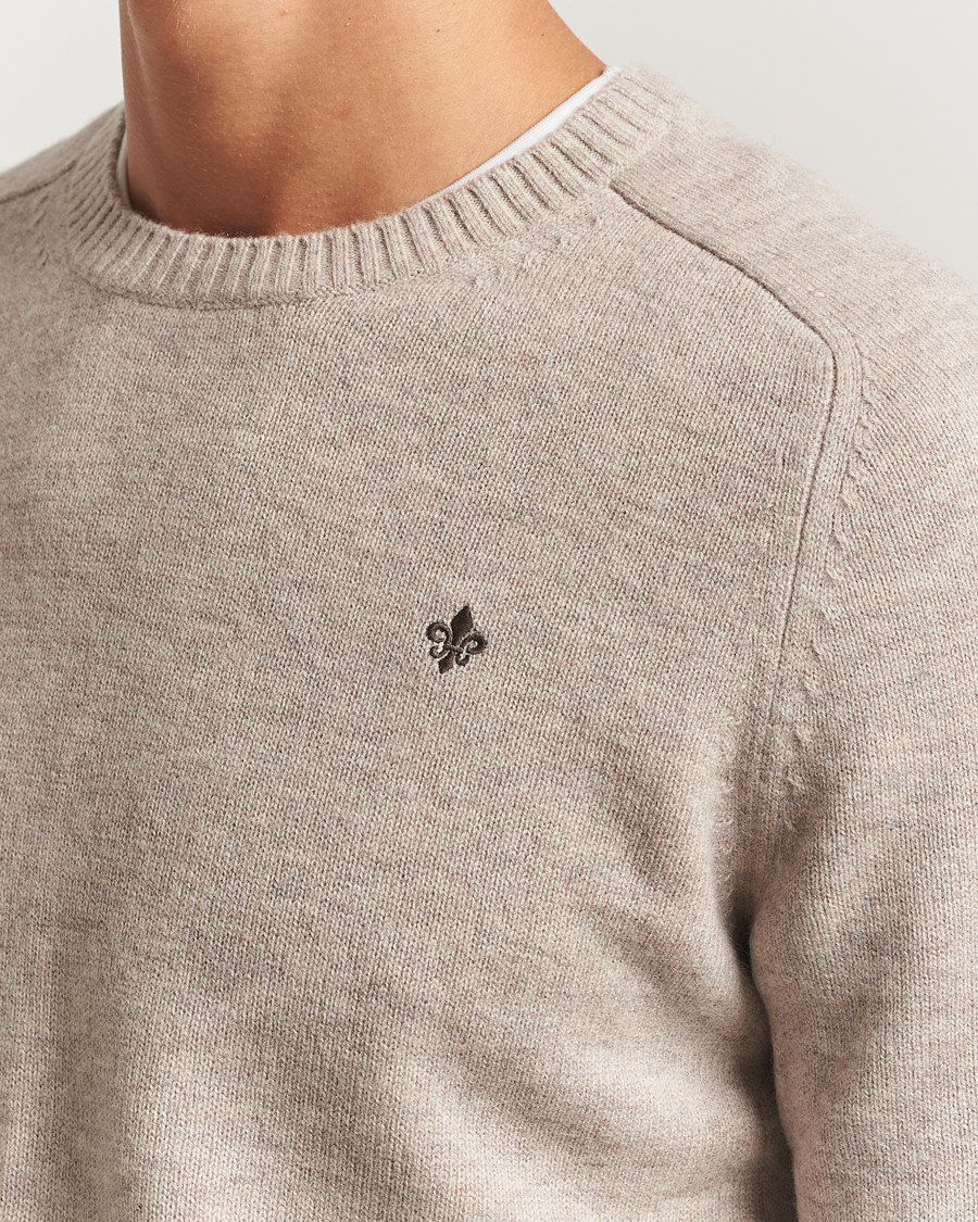 Herren | Pullover | Morris | Hertford Lambswool Merino Crew Neck Khaki