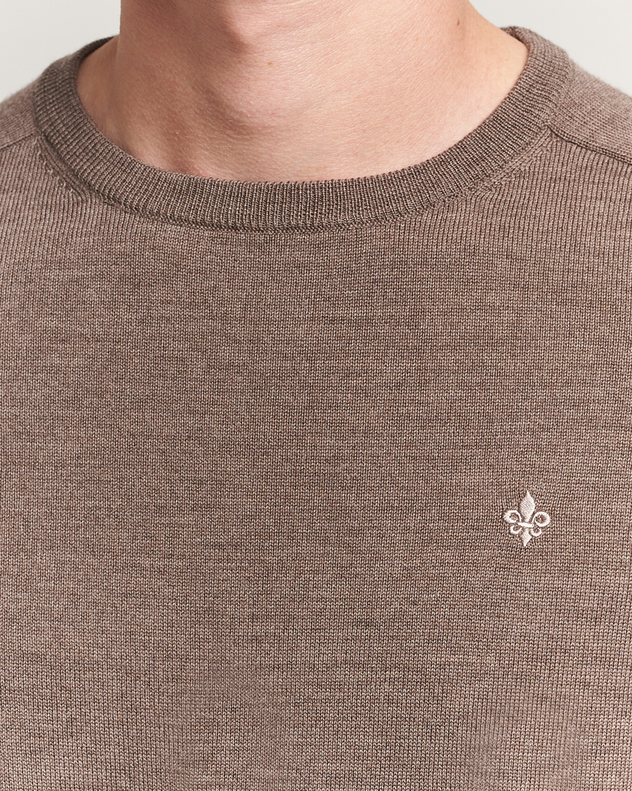 Herren | Pullover | Morris | Merino Oneck Light Brown