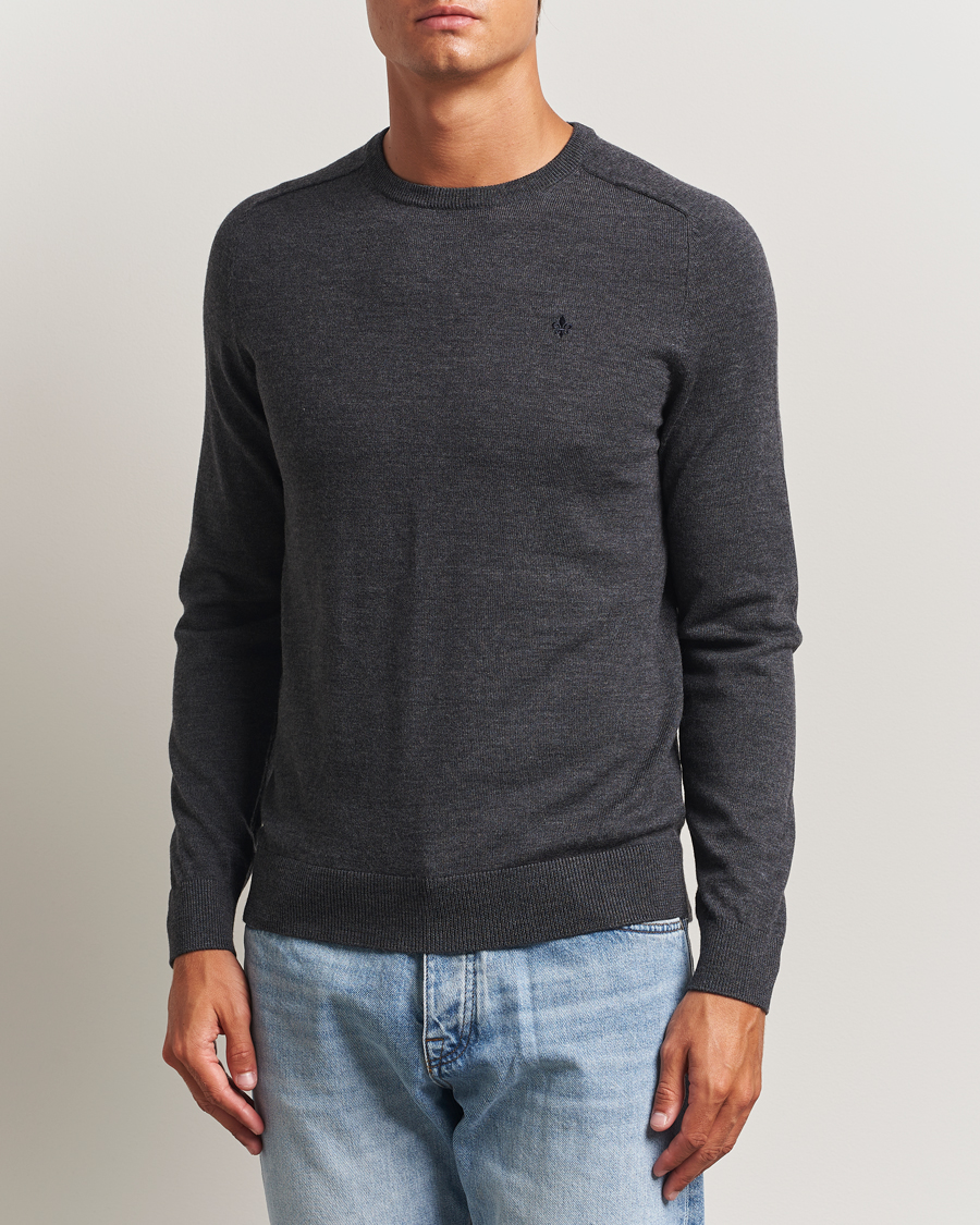 Herren | Pullover | Morris | Merino O-Neck Grey