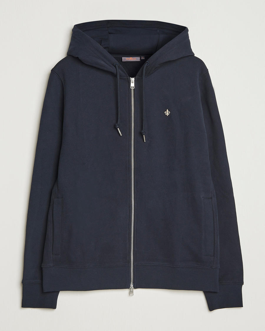 Herren | Pullover | Morris | Brandon Lily Full Zip Hoodie Old Blue