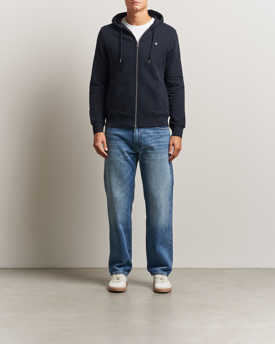 Herren | Pullover | Morris | Brandon Lily Full Zip Hoodie Old Blue
