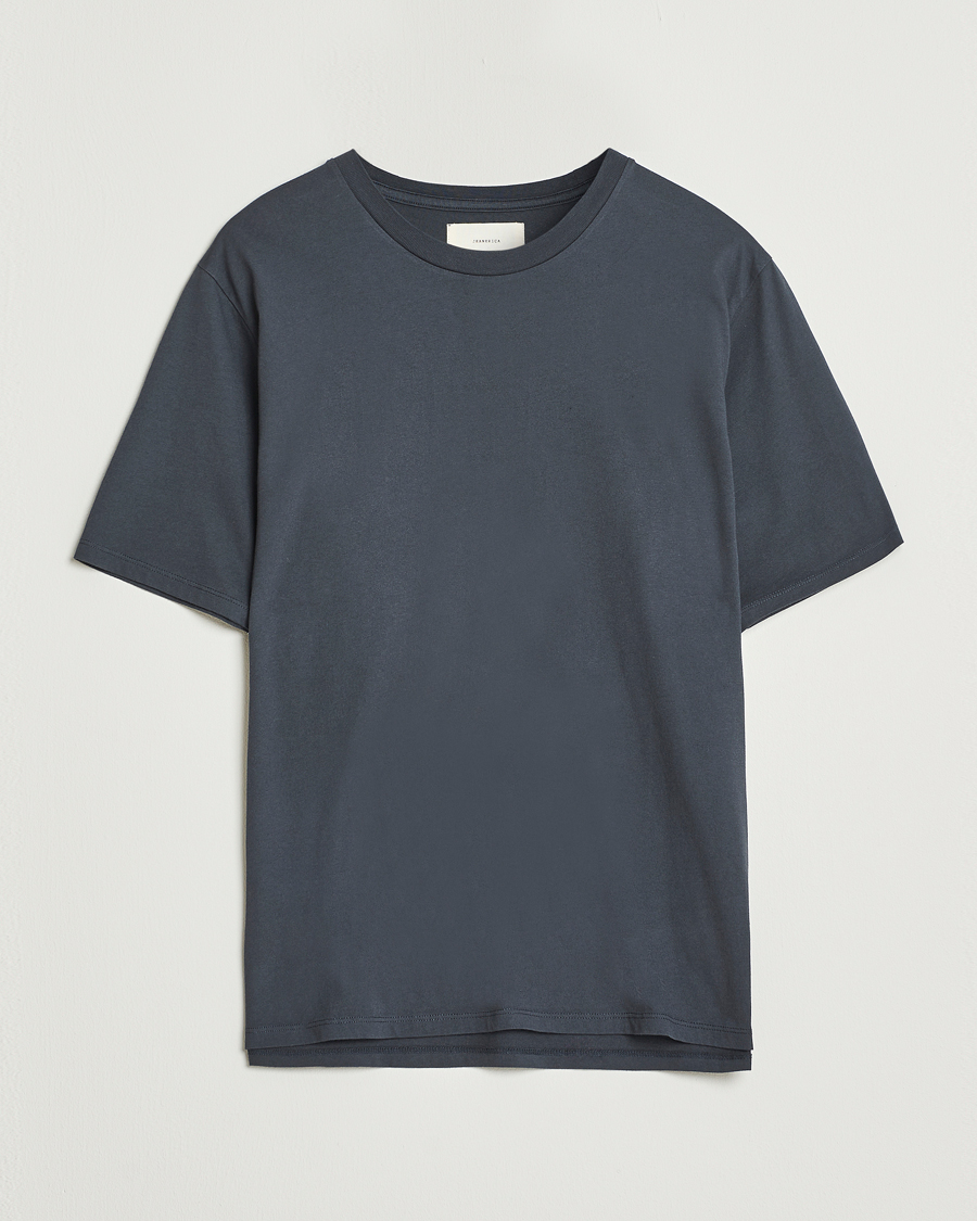 Herren | T-Shirts | Jeanerica | Delon Crew Neck T-Shirt Blue Grey