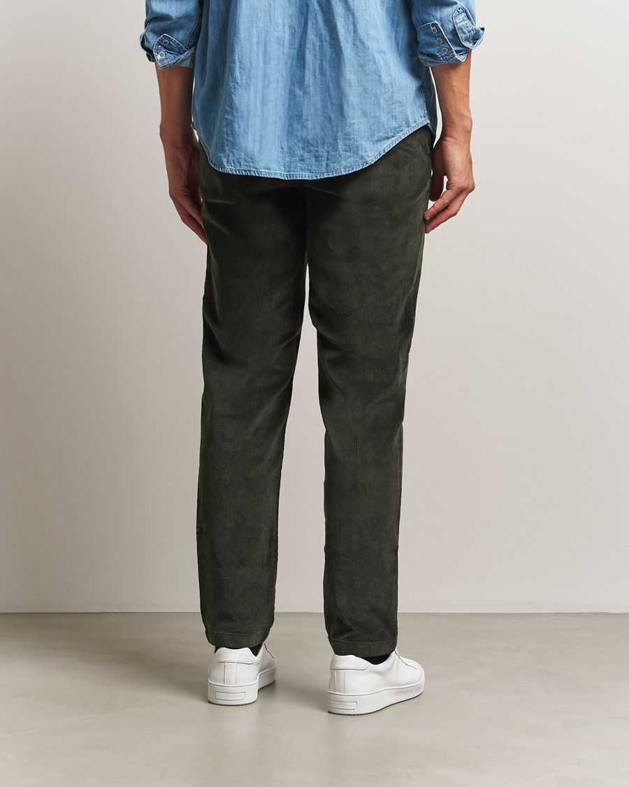 Herren | Hosen | KnowledgeCotton Apparel | Chuck Regular Cord Trousers Olive