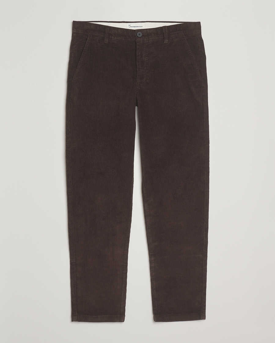 Herren | Hosen | KnowledgeCotton Apparel | Chuck Regular Cord Trousers Chocolate