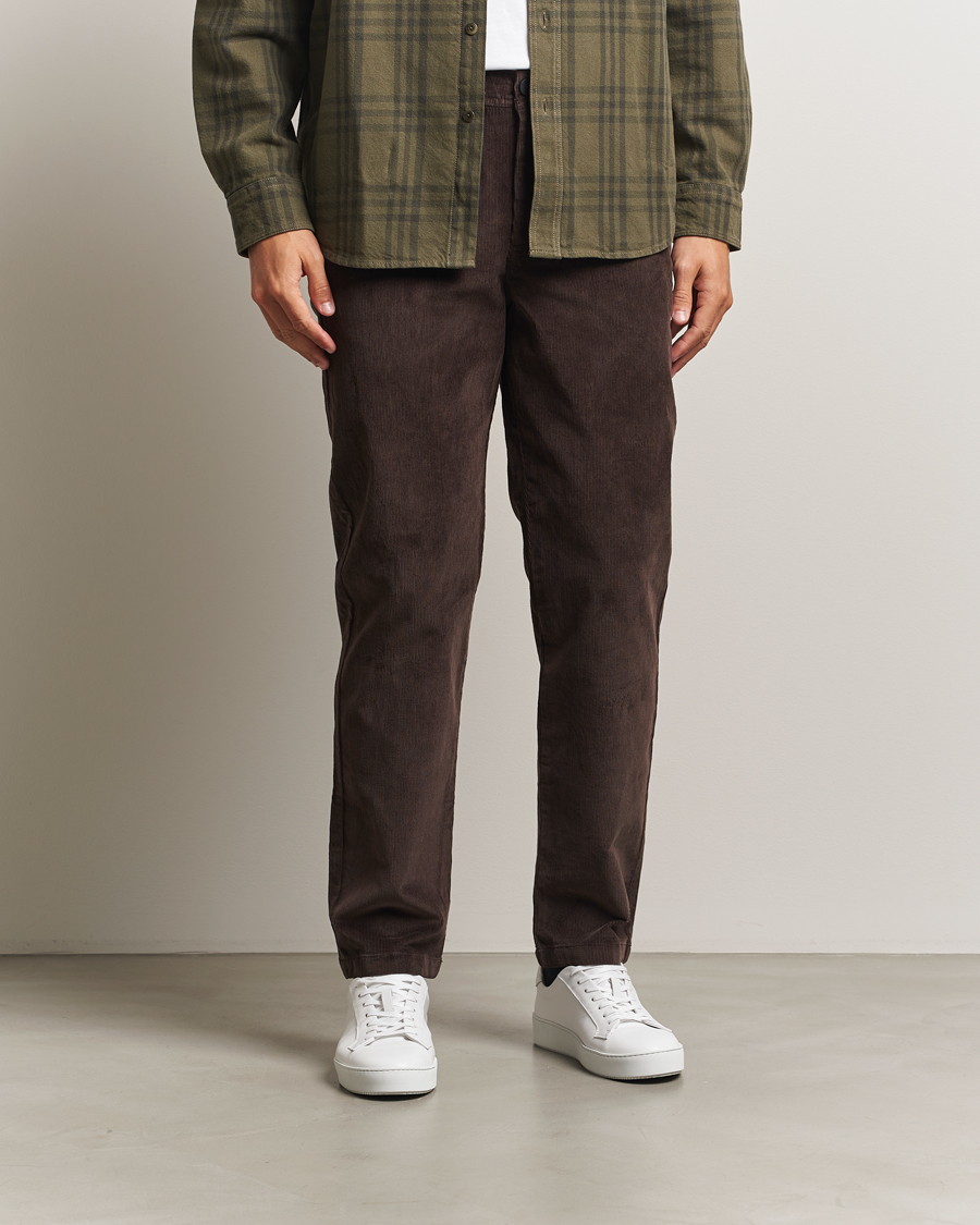 Herren | Hosen | KnowledgeCotton Apparel | Chuck Regular Cord Trousers Chocolate