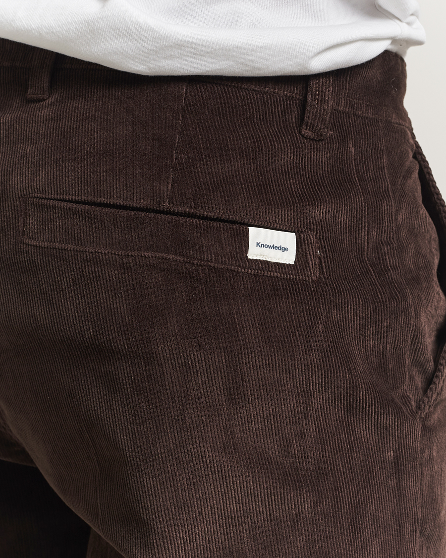 Herren | Hosen | KnowledgeCotton Apparel | Chuck Regular Cord Trousers Chocolate