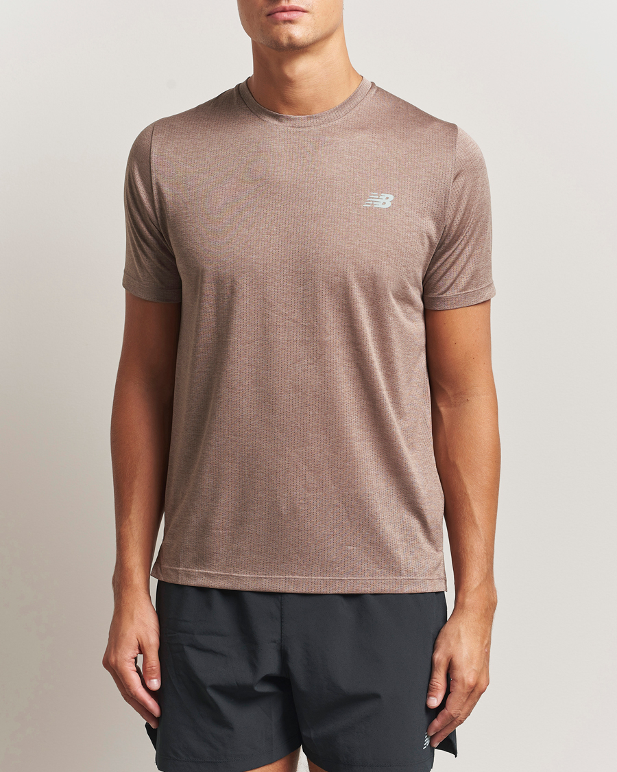 Herren | T-Shirts | New Balance Running | Athletics Short Sleeve T-Shirt Earth Shadow Heather