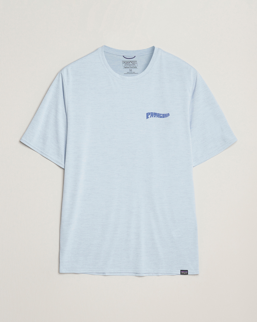 Herren | T-Shirts | Patagonia | Cap Cool Daily Graphic T-Shirt Fleck Blue
