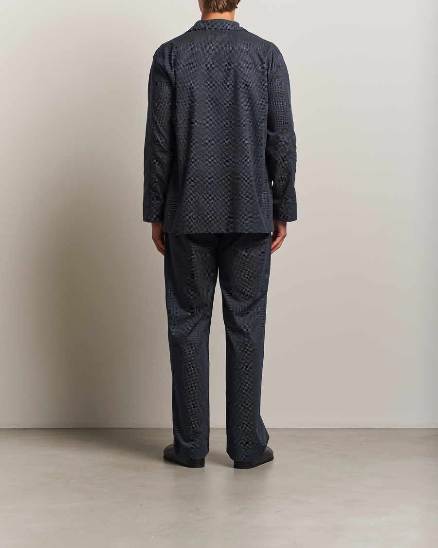 Herren | Schlafanzüge & Bademäntel | Derek Rose | Printed Cotton Pyjama Set Navy