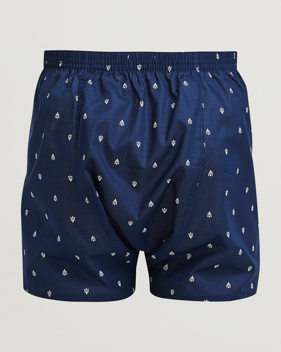 Herren | Unterwäsche | Derek Rose | Classic Fit Woven Cotton Boxer Shorts Navy