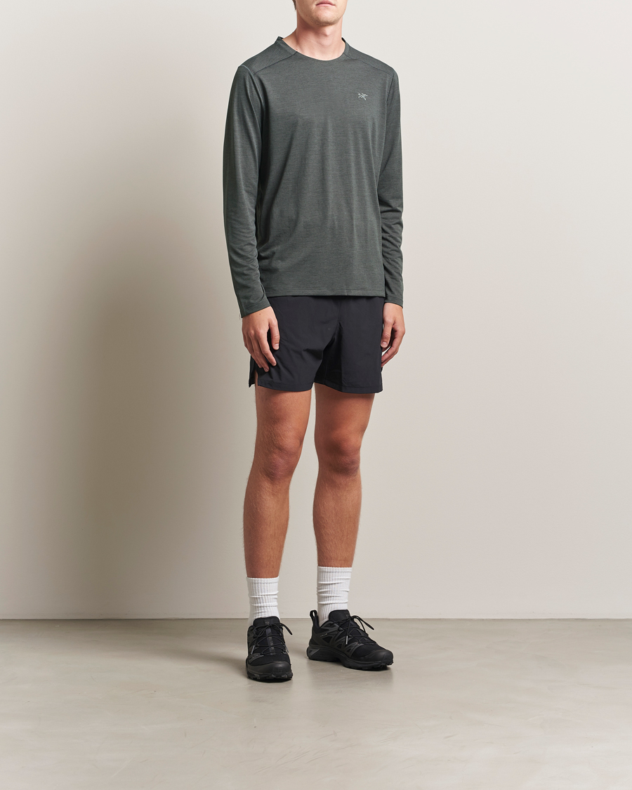 Herren | T-Shirts | Arc'teryx | Cormac Long Sleeve T-Shirt Black Heather