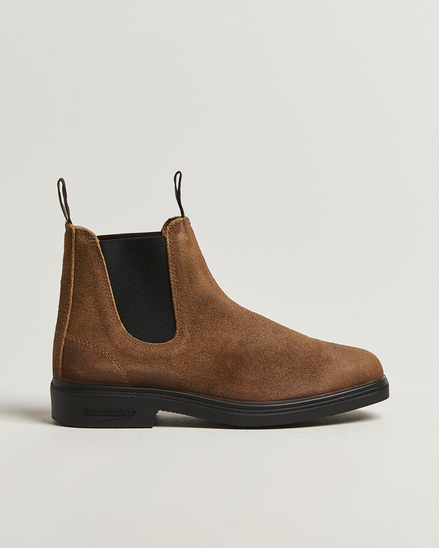 Herren | Boots | Blundstone | 2581 Dress Waked Suede Chelsea Boot Tobacco