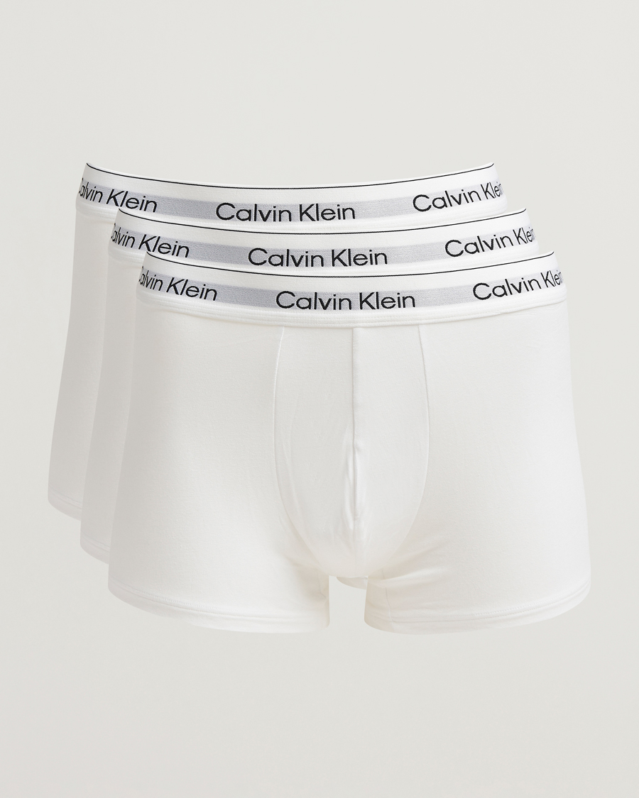 Herren | Unterwäsche | Calvin Klein | 3-Pack Icon Cotton Stretch Trunk White