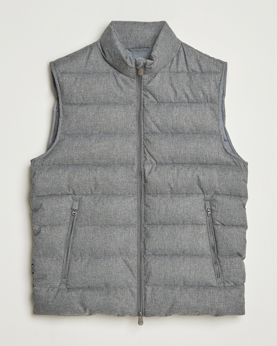 Herren | Westen | Save The Duck | Italo Padded Flannel Vest Mid Grey Melange