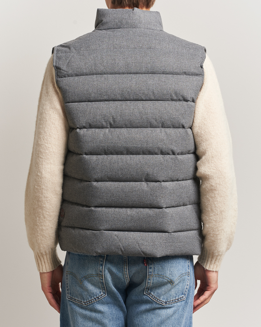 Herren | Westen | Save The Duck | Italo Padded Flannel Vest Mid Grey Melange