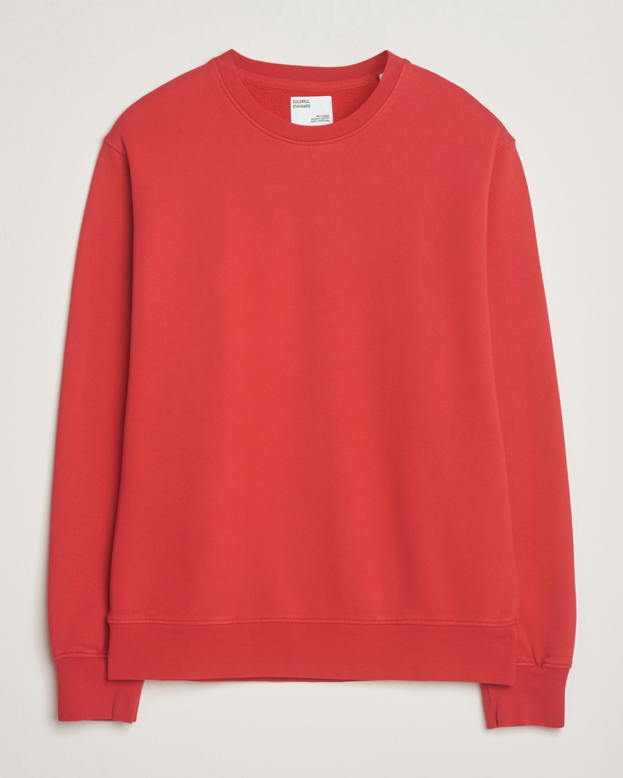 Herren | Pullover | Colorful Standard | Classic Organic Crew Neck Sweat Scarlet Red