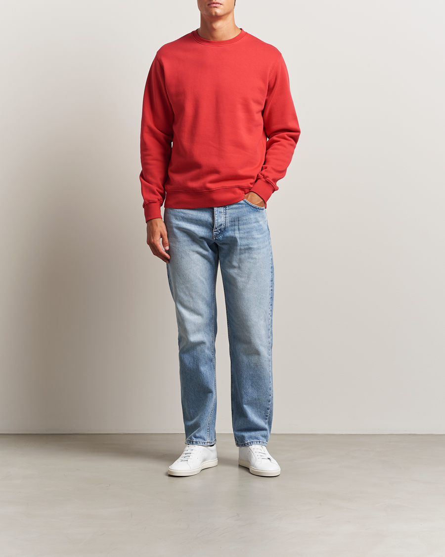 Herren | Pullover | Colorful Standard | Classic Organic Crew Neck Sweat Scarlet Red