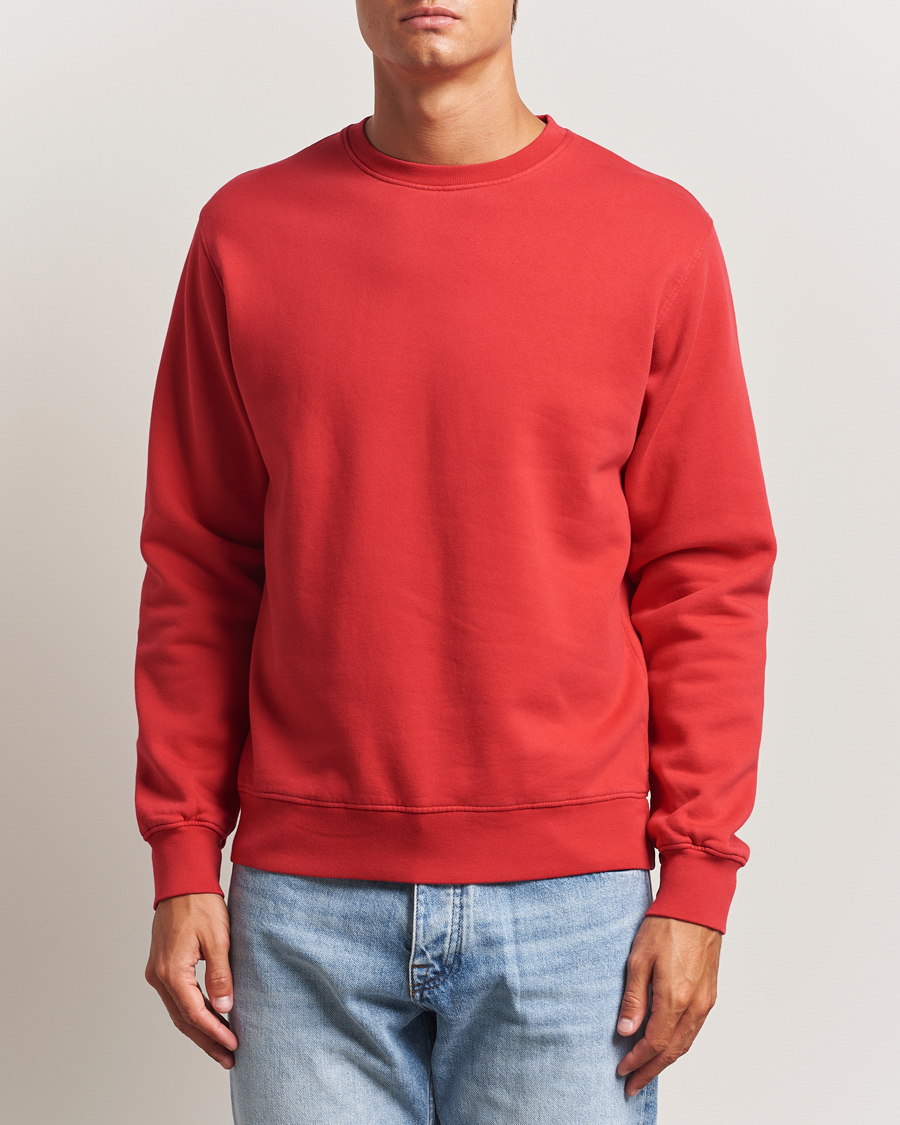 Herren | Pullover | Colorful Standard | Classic Organic Crew Neck Sweat Scarlet Red