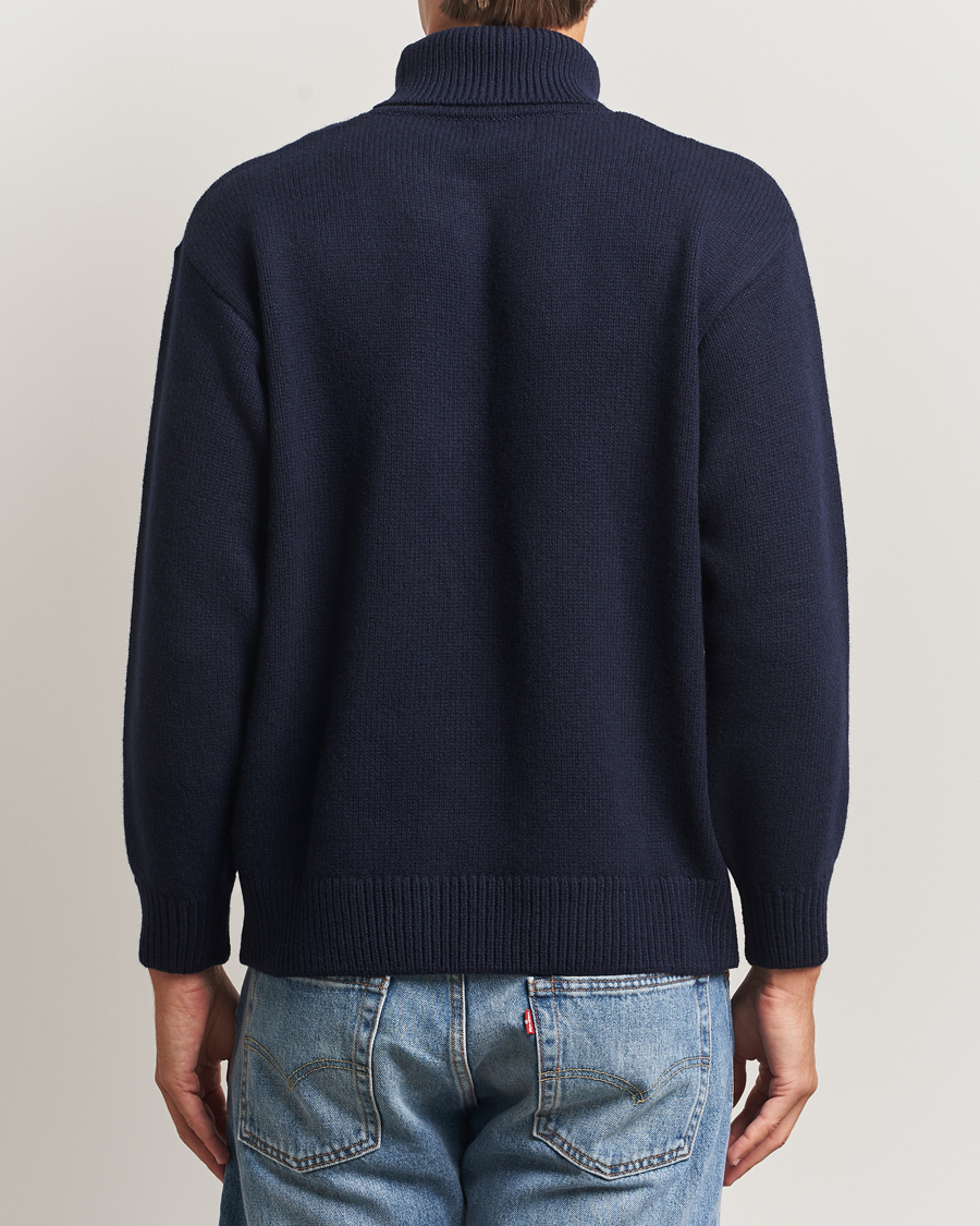 Herren | Pullover | Colorful Standard | Merino Wool Turtleneck Navy Blue