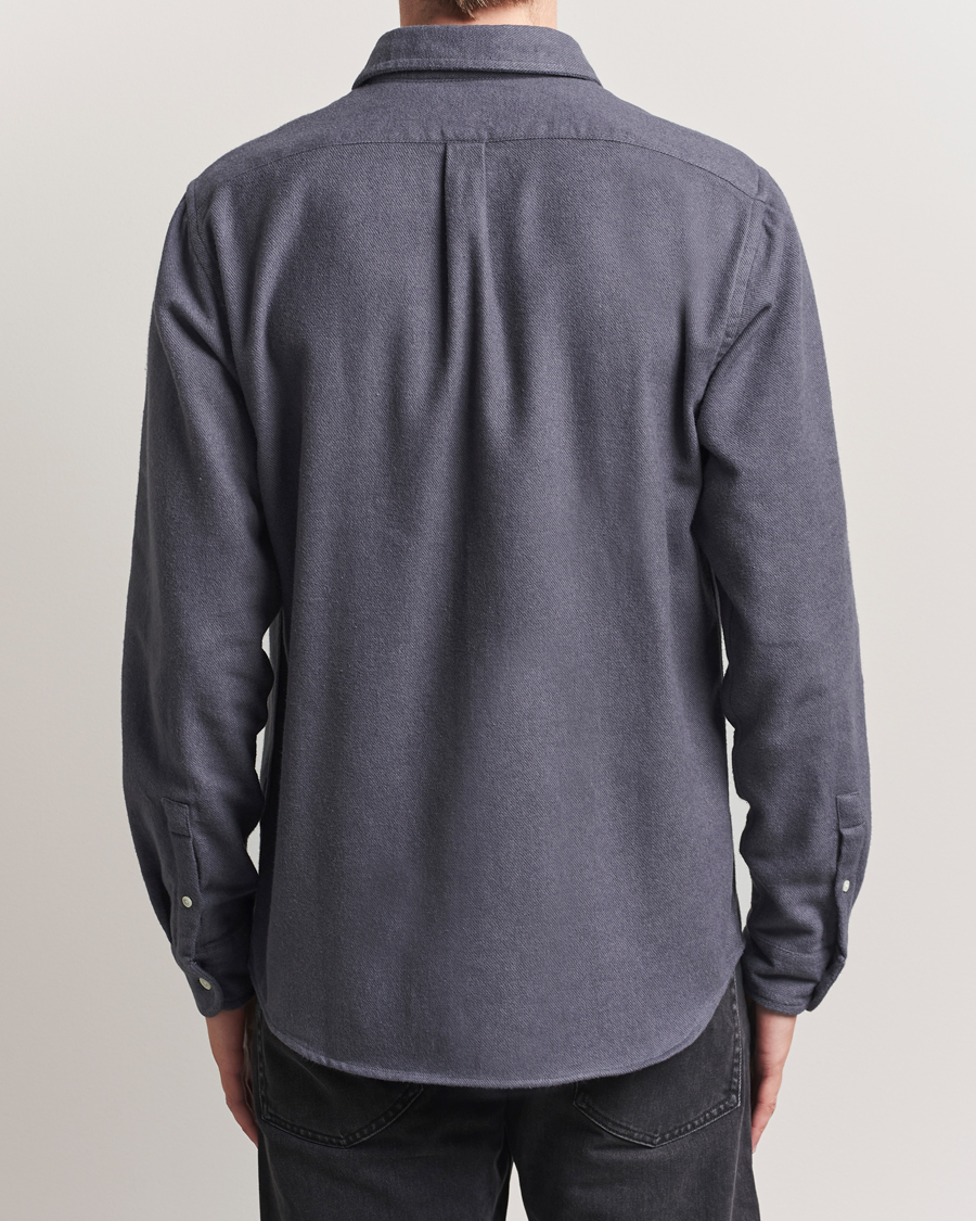 Herren | Hemden | Colorful Standard | Organic Flannel Shirt Lava Grey