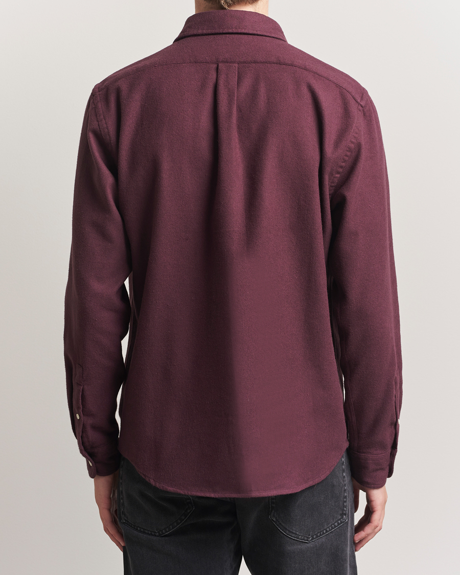 Herren | Hemden | Colorful Standard | Organic Flannel Shirt Oxblood Red