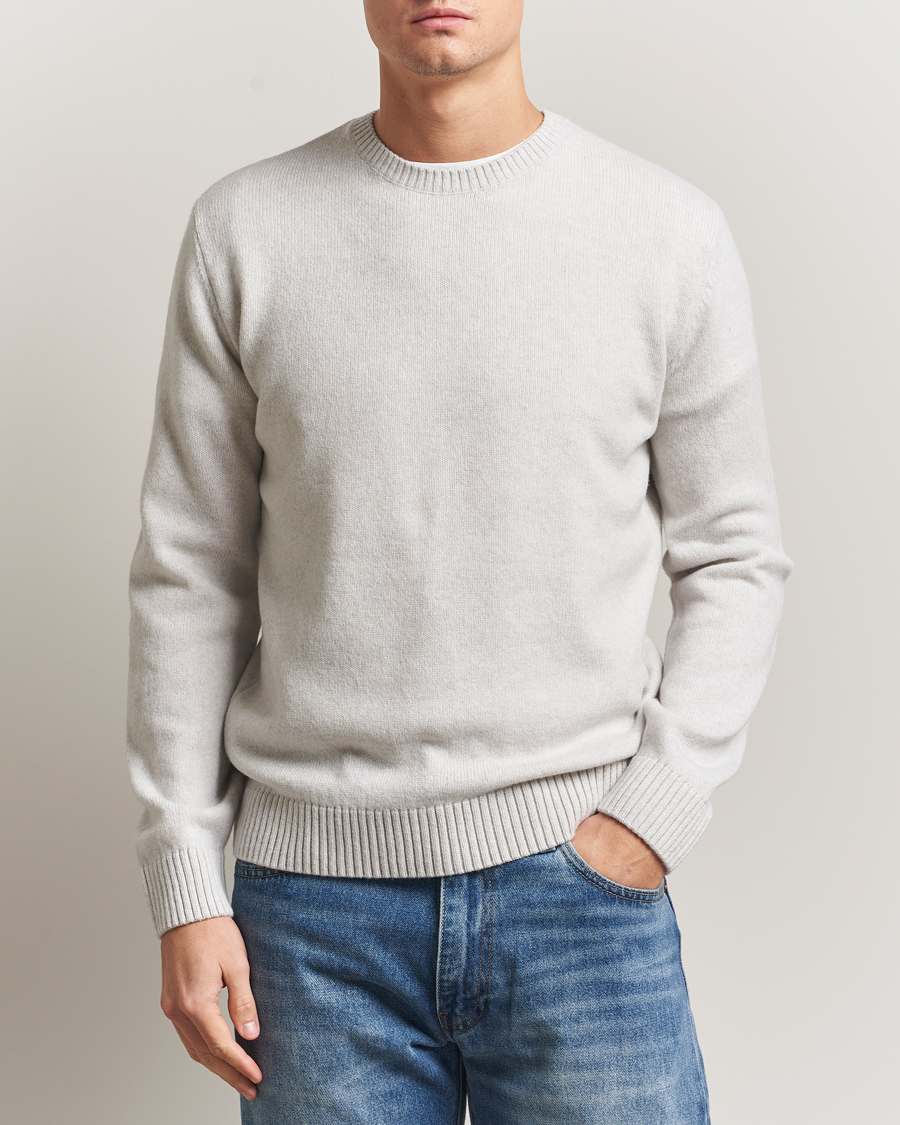 Herren | Pullover | Colorful Standard | Classic Merino Wool Crew Neck Snow Melange