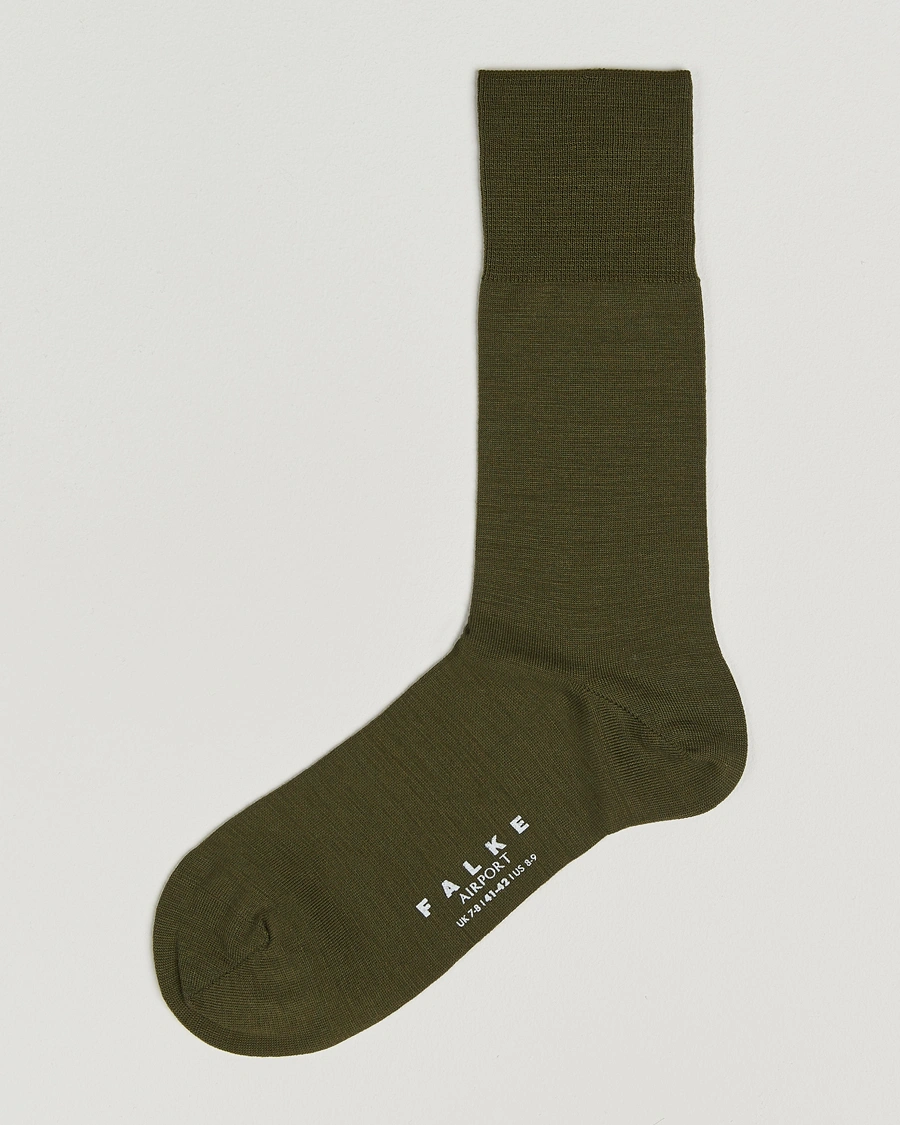 Herren | Unterwäsche | Falke | Airport Socks Grass Green