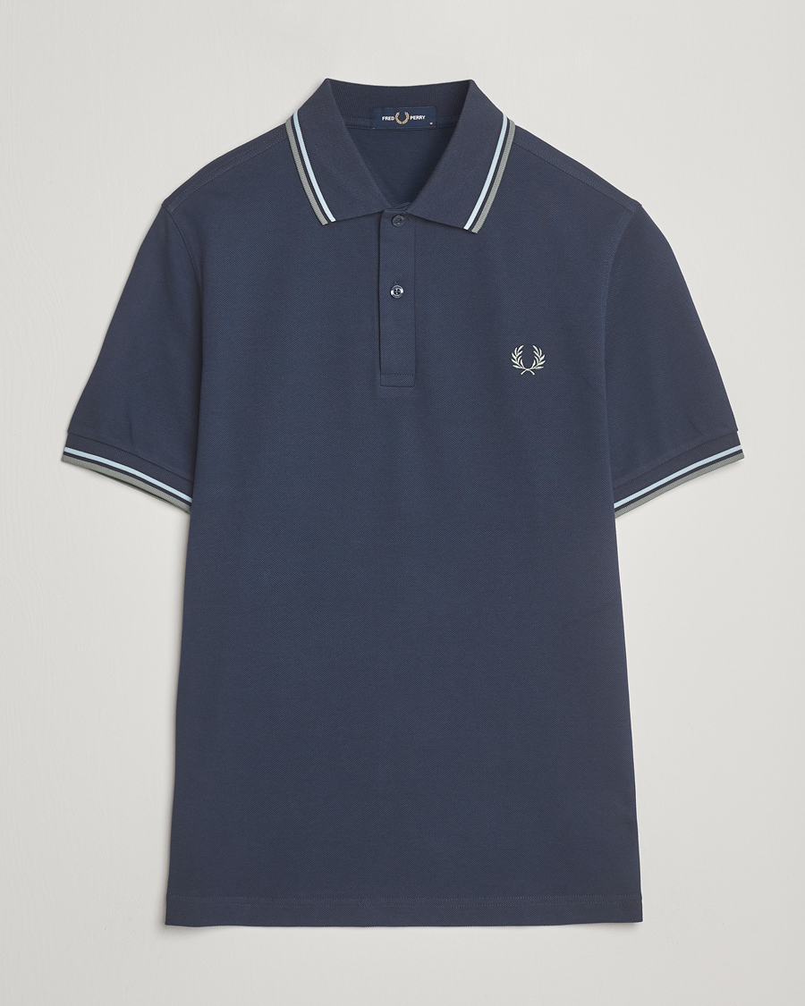 Herren | Poloshirts | Fred Perry | Twin Tipped Shirt Dark Airforce