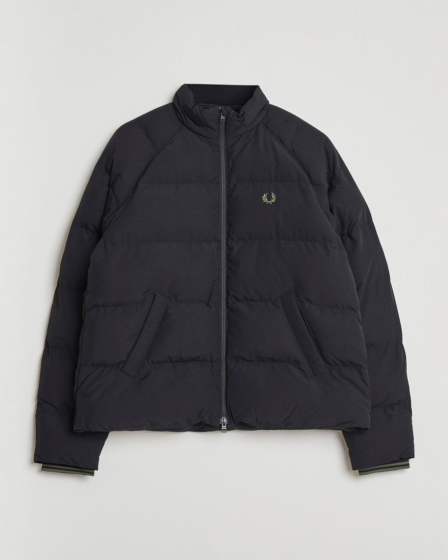 Herren | Jacken | Fred Perry | Raglan Padded Down Jacket Black