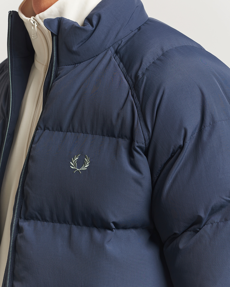 Herren | Jacken | Fred Perry | Raglan Padded Down Jacket Dark Airforce