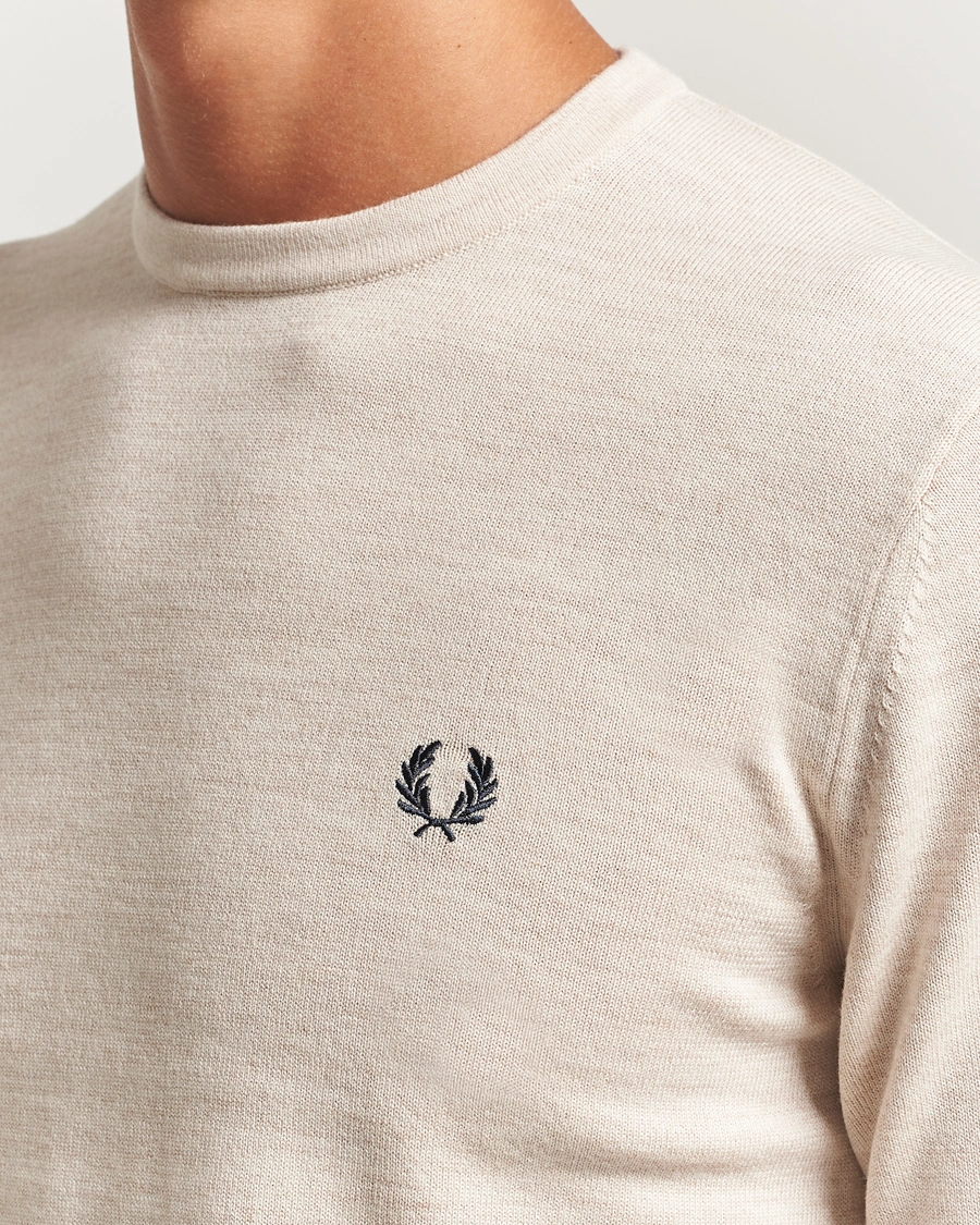 Herren | Pullover | Fred Perry | Classic Crew Neck Jumper Porrigde Marl