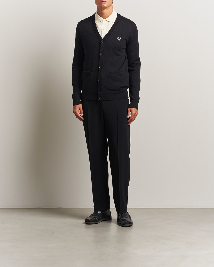 Herren | Pullover | Fred Perry | Classic Cardigan Black