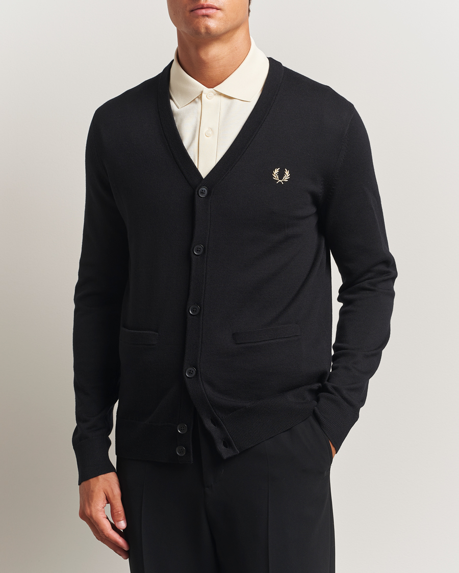 Herren | Pullover | Fred Perry | Classic Cardigan Black