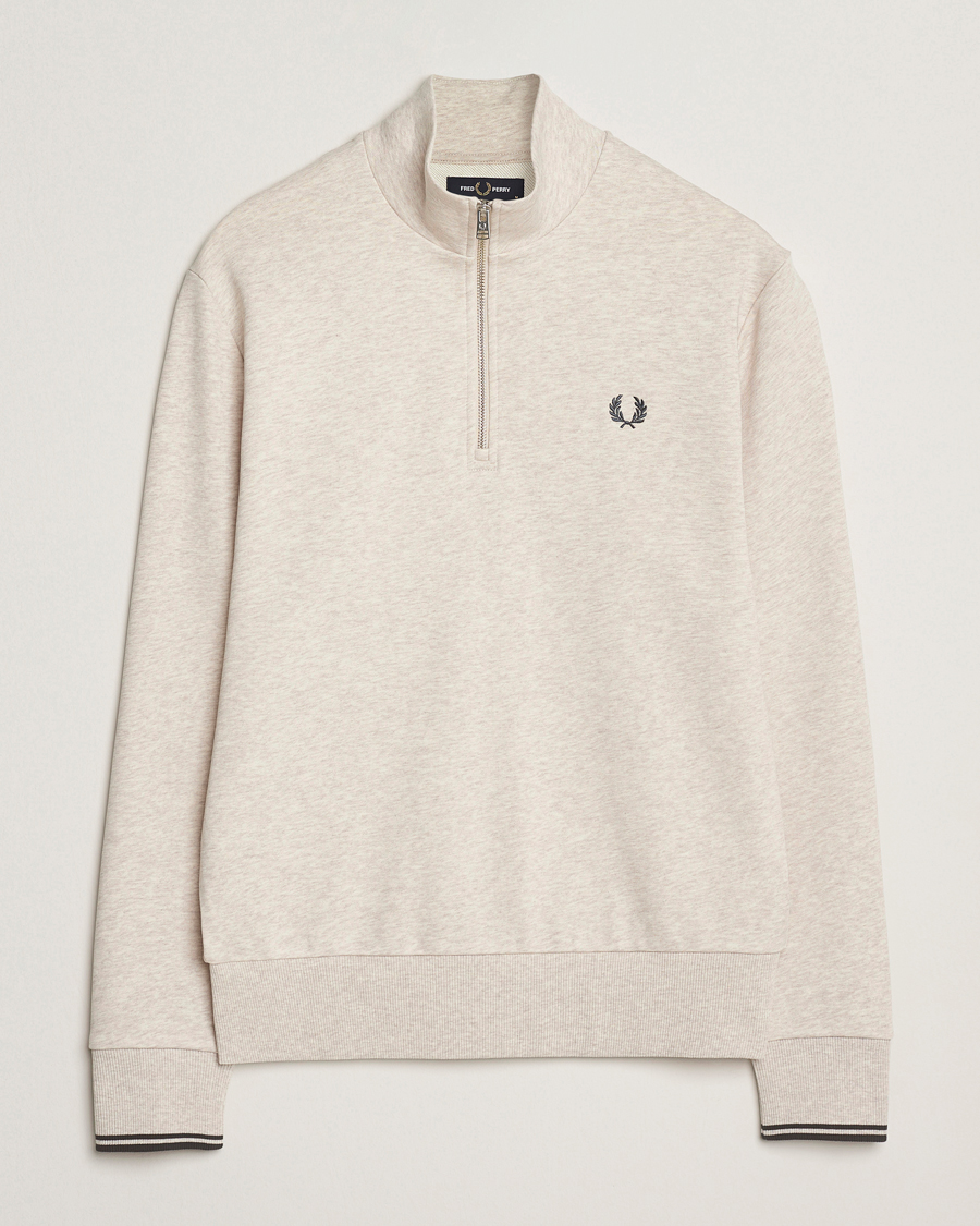 Herren | Pullover | Fred Perry | Half Zip Sweatshirt Porrigde Marl
