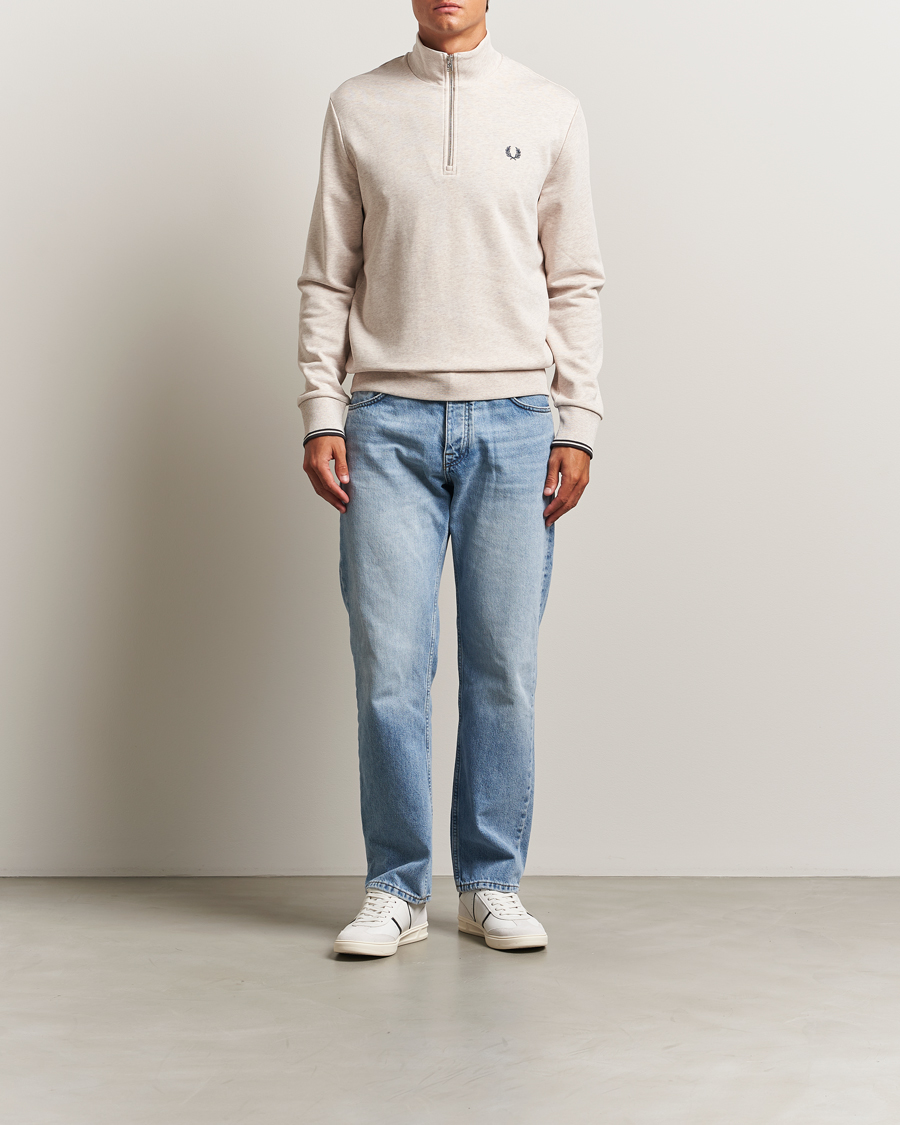 Herren | Pullover | Fred Perry | Half Zip Sweatshirt Porrigde Marl