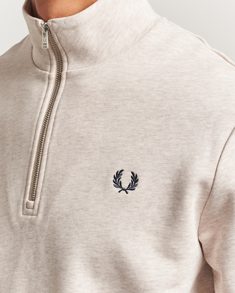 Herren | Pullover | Fred Perry | Half Zip Sweatshirt Porrigde Marl