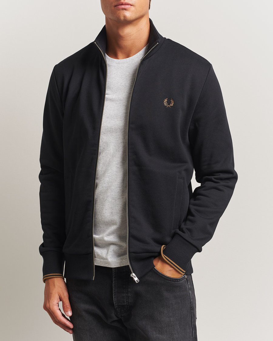 Herren | Pullover | Fred Perry | Full Zip Sweatshirt Black