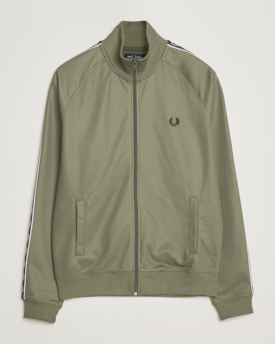 Herren | Pullover | Fred Perry | Taped Track Jacket Laurel Green