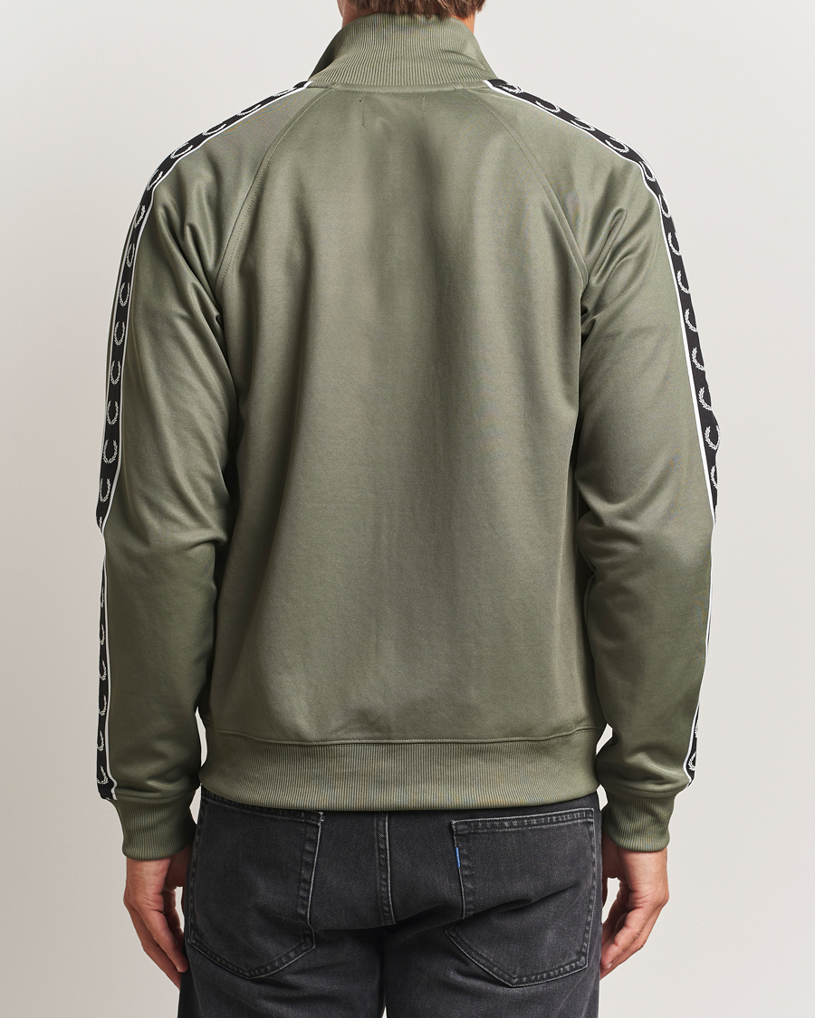Herren | Pullover | Fred Perry | Taped Track Jacket Laurel Green