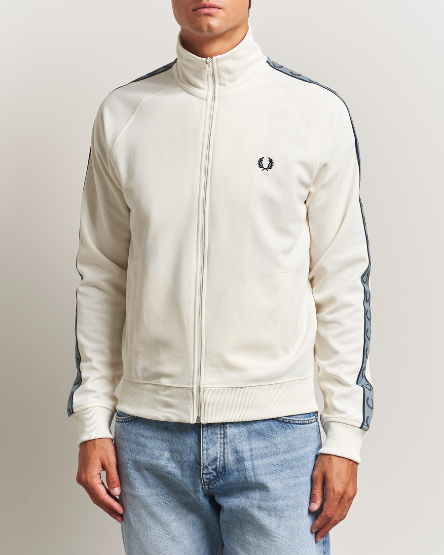 Herren | Pullover | Fred Perry | Taped Track Jacket Ecru