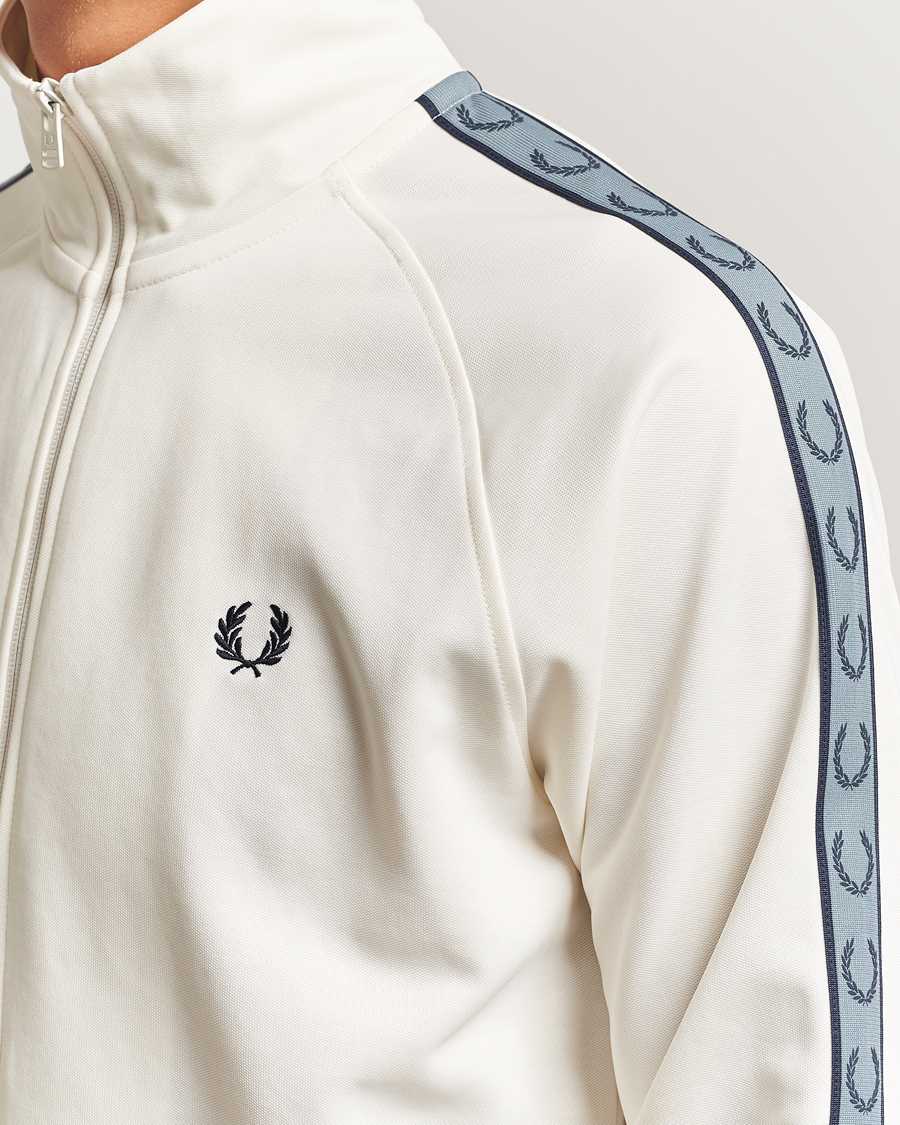 Herren | Pullover | Fred Perry | Taped Track Jacket Ecru