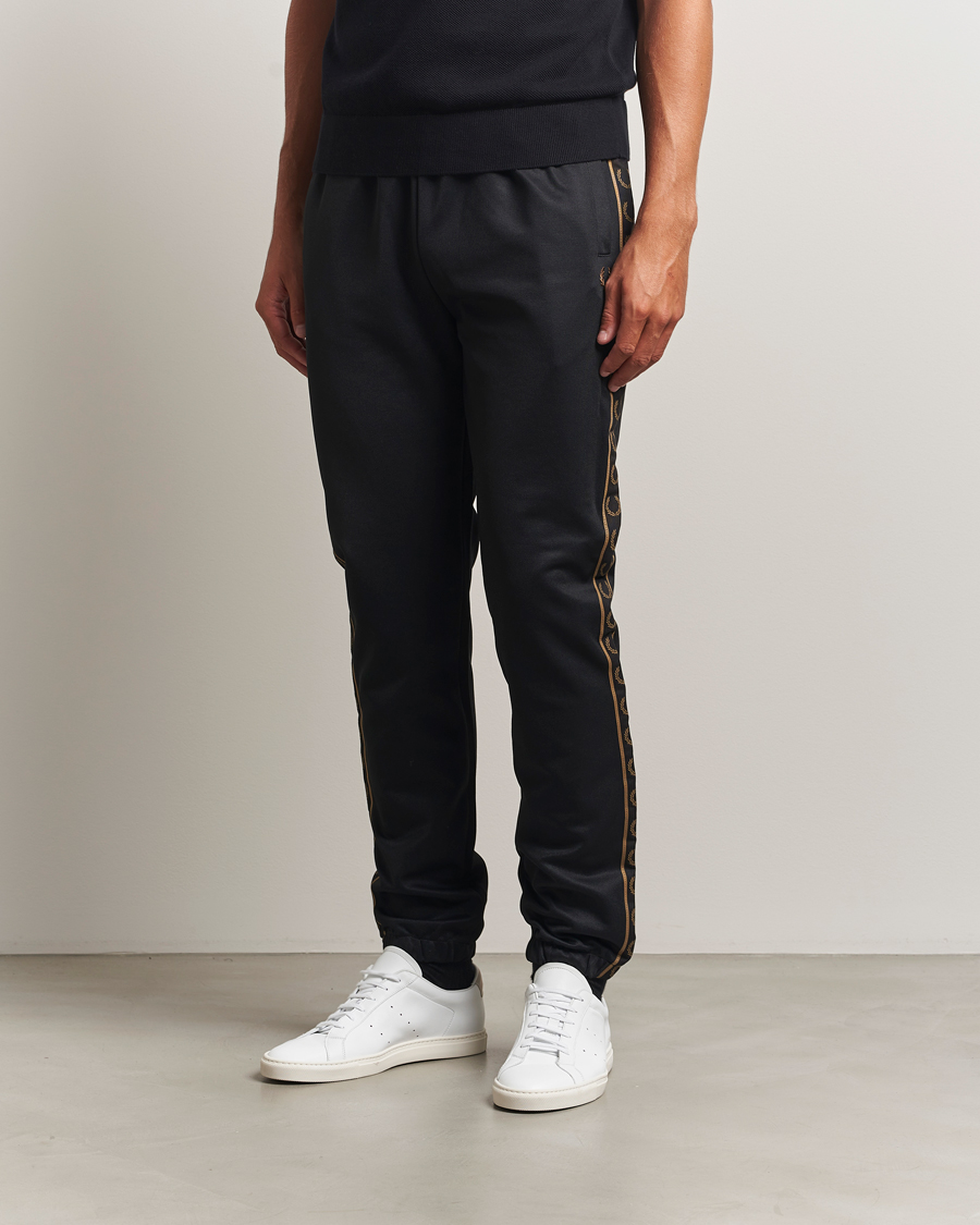 Herren | Hosen | Fred Perry | Taped Track Pants Black